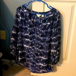 Cynthia Rowley silk three quarter length shirt